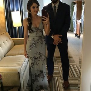 windsor silver sequin dress